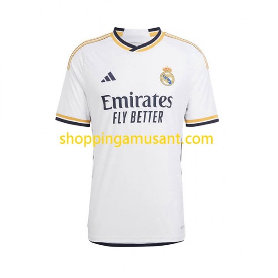 Maillot de Foot Real Madrid TCHOUAMENI 18 Enfant Domicile 2023-2024 Manche Courte