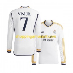 Maillot de Foot Real Madrid Vinicius Junior 7 Homme Domicile 2023-2024 Manche Longue