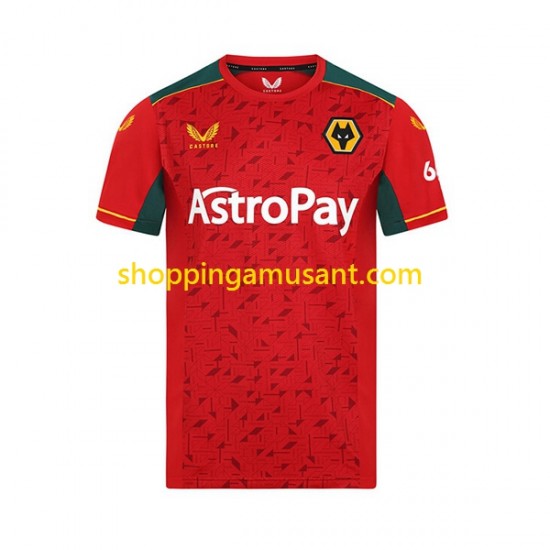 Maillot de Foot Wolverhampton Wanderers Homme Extérieur 2023-2024 Manche Courte