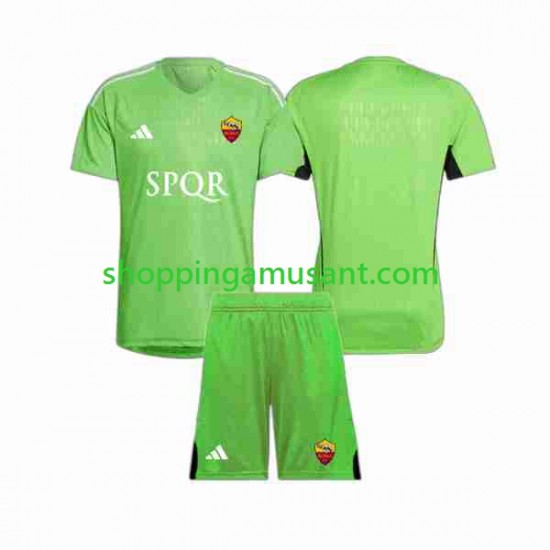 Maillot de Foot AS Rome Gardien Enfant Extérieur 2023-2024 Manche Courte