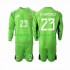 Maillot de Foot Argentine Emiliano Martinez 23 Gardien Enfant Domicile Coupe du Monde 2022 Manche Longue