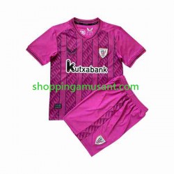 Maillot de Foot Athletic Bilbao Gardien Enfant Extérieur 2023-2024 Manche Courte