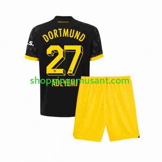 Maillot de Foot Borussia Dortmund Karim Adeyemi 27 Enfant Extérieur 2023-2024 Manche Courte