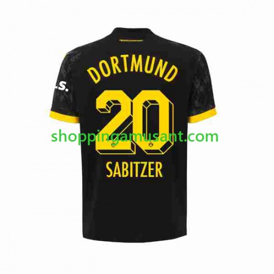 Maillot de Foot Borussia Dortmund Marcel Sabitzer 20 Homme Extérieur 2023-2024 Manche Courte
