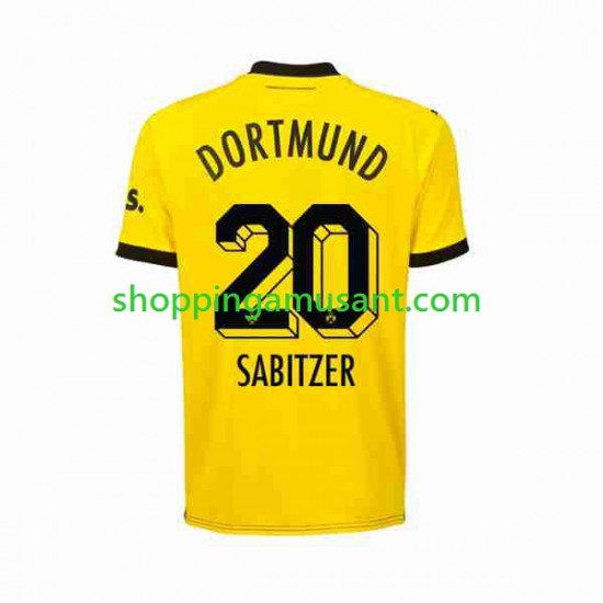 Maillot de Foot Borussia Dortmund Marcel Sabitzer 20 Homme Domicile 2023-2024 Manche Courte