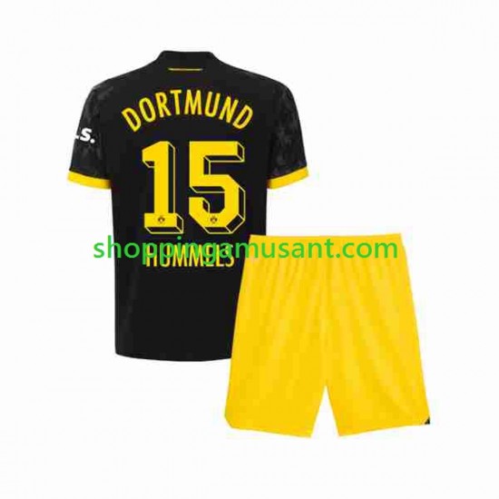 Maillot de Foot Borussia Dortmund Mats Hummels 15 Enfant Extérieur 2023-2024 Manche Courte
