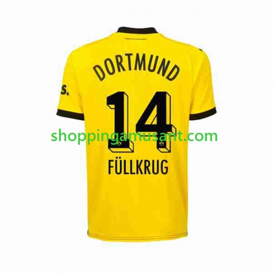 Maillot de Foot Borussia Dortmund Niclas Fullkrug 14 Homme Domicile 2023-2024 Manche Courte