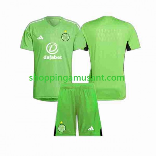 Maillot de Foot Celtic Gardien Enfant Extérieur 2023-2024 Manche Courte