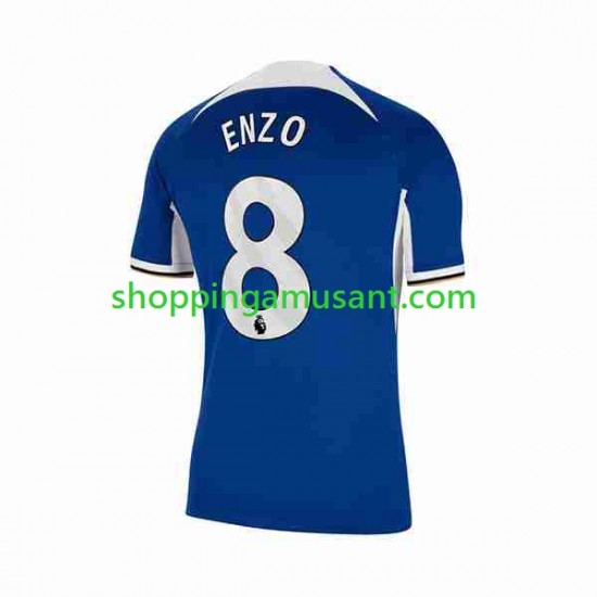 Maillot de Foot Chelsea Enzo Fernandez 8 Homme Domicile 2023-2024 Manche Courte
