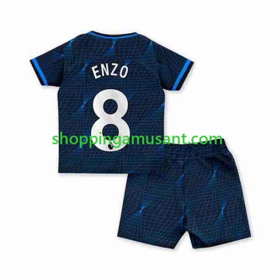 Maillot de Foot Chelsea Enzo Fernandez 8 Enfant Extérieur 2023-2024 Manche Courte
