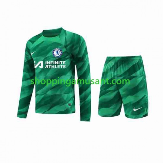 Maillot de Foot Chelsea Gardien Enfant Neutre 2023-2024 Manche Longue