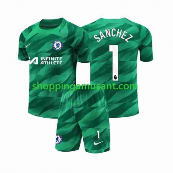 Maillot de Foot Chelsea Robert Sanchez 1 Gardien Enfant Neutre 2023-2024 Manche Courte