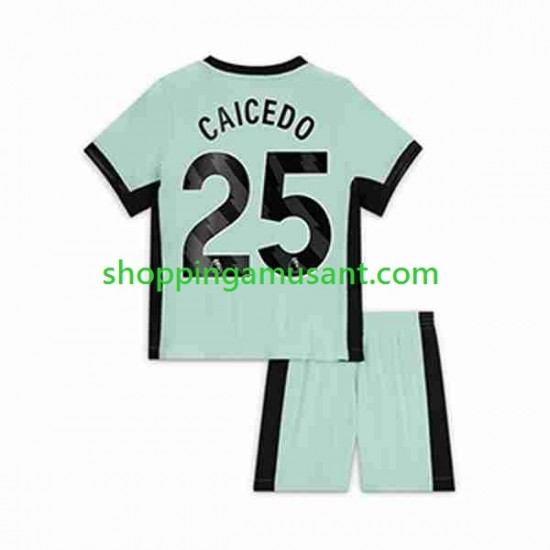 Maillot de Foot Chelsea Moises Caicedo 25 Enfant Neutre 2023-2024 Manche Courte