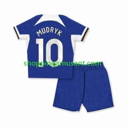 Maillot de Foot Chelsea Mykhaylo Mudryk 10 Enfant Domicile 2023-2024 Manche Courte