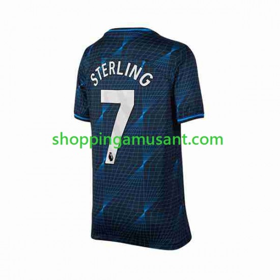 Maillot de Foot Chelsea Raheem Sterling 7 Homme Extérieur 2023-2024 Manche Courte
