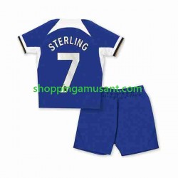Maillot de Foot Chelsea Raheem Sterling 7 Enfant Domicile 2023-2024 Manche Courte