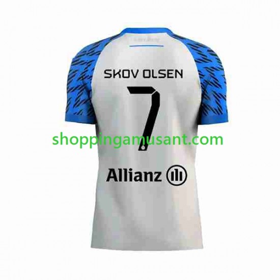 Maillot de Foot Club Brugge Andreas Skov Olsen 7 Homme Extérieur 2023-2024 Manche Courte