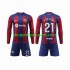 Maillot de Foot FC Barcelone Frenkie de Jong 21 Enfant Domicile 2023-2024 Manche Longue