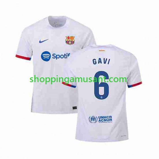 Maillot de Foot FC Barcelone GAVI 6 Homme Extérieur 2023-2024 Manche Courte