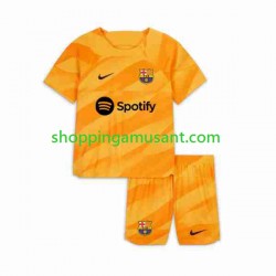 Maillot de Foot FC Barcelone Gardien Enfant 4ème 2023-2024 Manche Courte