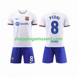 Maillot de Foot FC Barcelone Pedri 8 Enfant Extérieur 2023-2024 Manche Courte