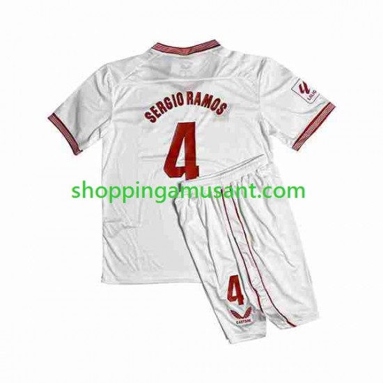 Maillot de Foot Séville FC Sergio Ramos 4 Enfant Domicile 2023-2024 Manche Courte