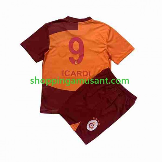 Maillot de Foot Galatasaray Icardi 9 Enfant Domicile 2023-2024 Manche Courte