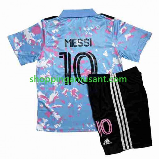 Maillot de Foot Inte Miami Lionel Messi 10 Enfant Neutre 2023-2024 Manche Courte