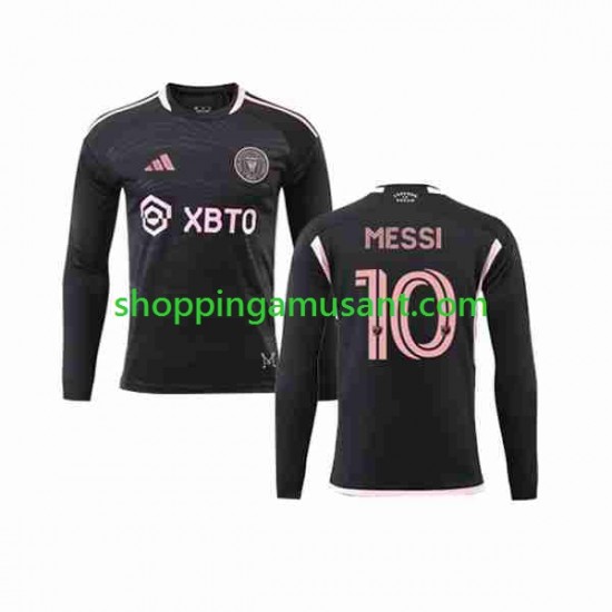 Maillot de Foot InterMiami Lionel Messi 10 Homme Extérieur 2023-2024 Manche Longue