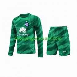 Maillot de Foot Inter Milan Gardien Enfant Extérieur 2023-2024 Manche Longue