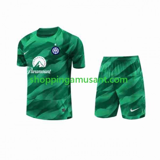 Maillot de Foot Inter Milan Gardien Enfant Extérieur 2023-2024 Manche Courte