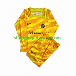 Maillot de Foot Inter Milan Gardien Enfant Domicile 2023-2024 Manche Longue