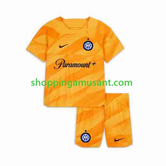 Maillot de Foot Inter Milan Gardien Enfant Domicile 2023-2024 Manche Courte