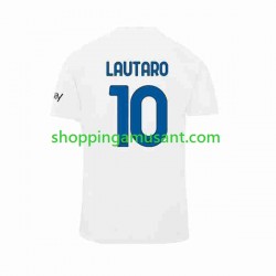 Maillot de Foot Inter Milan Lautaro Martinez 10 Homme Extérieur 2023-2024 Manche Courte
