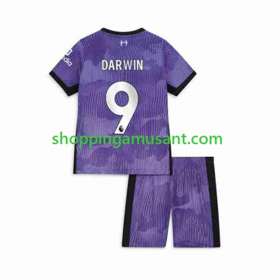 Maillot de Foot Liverpool Darwin Nunez 9 Enfant Neutre 2023-2024 Manche Courte