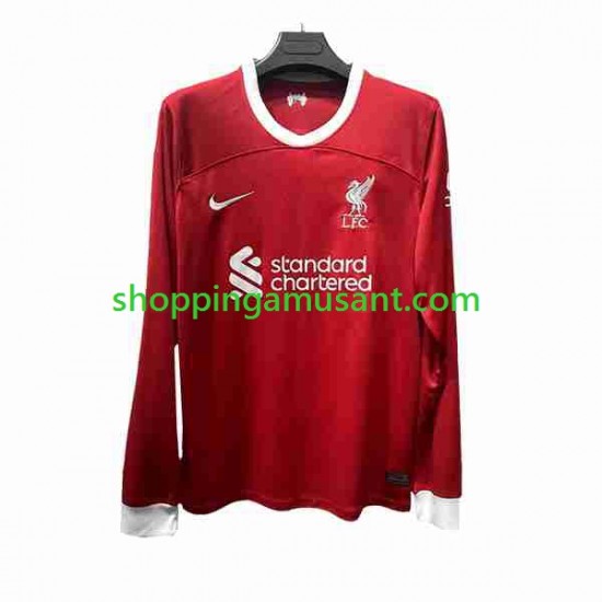 Maillot de Foot Liverpool Homme Domicile 2023-2024 Manche Longue