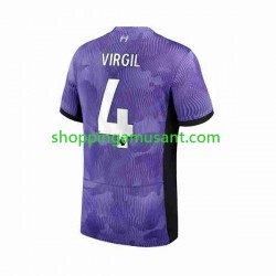 Maillot de Foot Liverpool Virgil van Dijk 4 Homme Neutre 2023-2024 Manche Courte