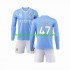 Maillot de Foot Manchester City Phil Foden 47 Enfant Domicile 2023-2024 Manche Longue