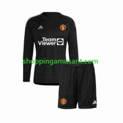 Maillot de Foot Manchester United Gardien Enfant Neutre 2023-2024 Manche Longue