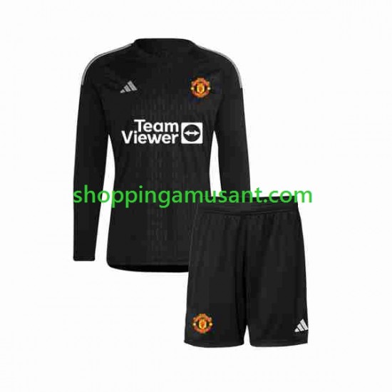 Maillot de Foot Manchester United Gardien Enfant Neutre 2023-2024 Manche Longue
