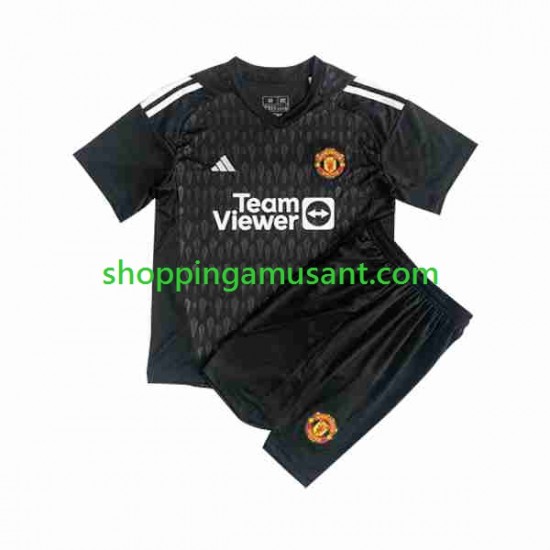 Maillot de Foot Manchester United Gardien Enfant Neutre 2023-2024 Manche Courte