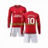 Maillot de Foot Manchester United Marcus Rashford 10 Enfant Domicile 2023-2024 Manche Longue