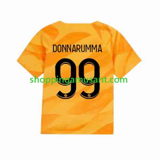 Maillot de Foot Paris Saint-Germain Donnarumma 99 Gardien Homme Extérieur 2023-2024 Manche Courte