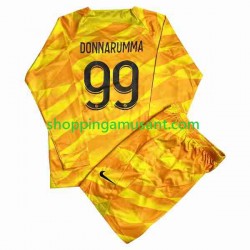 Maillot de Foot Paris Saint-Germain DONNARUMMA 99 Gardien Enfant Extérieur 2023-2024 Manche Longue