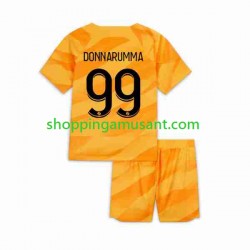 Maillot de Foot Paris Saint-Germain DONNARUMMA 99 Gardien Enfant Extérieur 2023-2024 Manche Courte