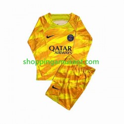 Maillot de Foot Paris Saint-Germain Gardien Enfant Extérieur 2023-2024 Manche Longue
