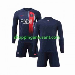 Maillot de Foot Paris Saint-Germain Enfant Domicile 2023-2024 Manche Longue