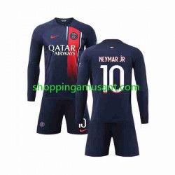 Maillot de Foot Paris Saint-Germain Neymar Jr 10 Enfant Domicile 2023-2024 Manche Longue