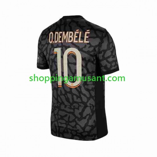 Maillot de Foot Paris Saint-Germain O.Dembele 10 Homme Neutre 2023-2024 Manche Courte