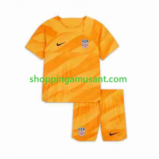 Maillot de Foot États-Unis Gardien Enfant Extérieur 2023-2024 Manche Courte